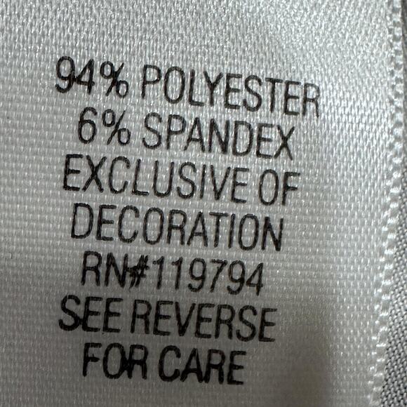 Apt 9 Shirt Women 1X Black White Brown Embellished Short Sleeve Stretch Print - Picture 7 of 7